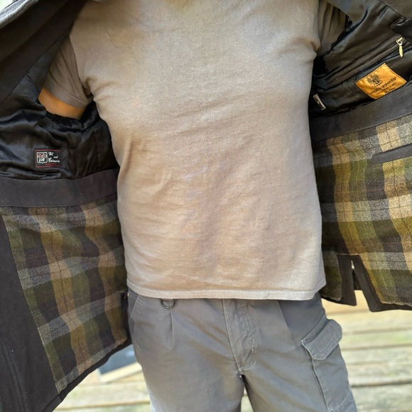 MARIO VALENTE Parka—Wool & Cashmere Blend—Mens 38—Plaid Lining—Made in ITALY—VG+ - Picture 11 of 16